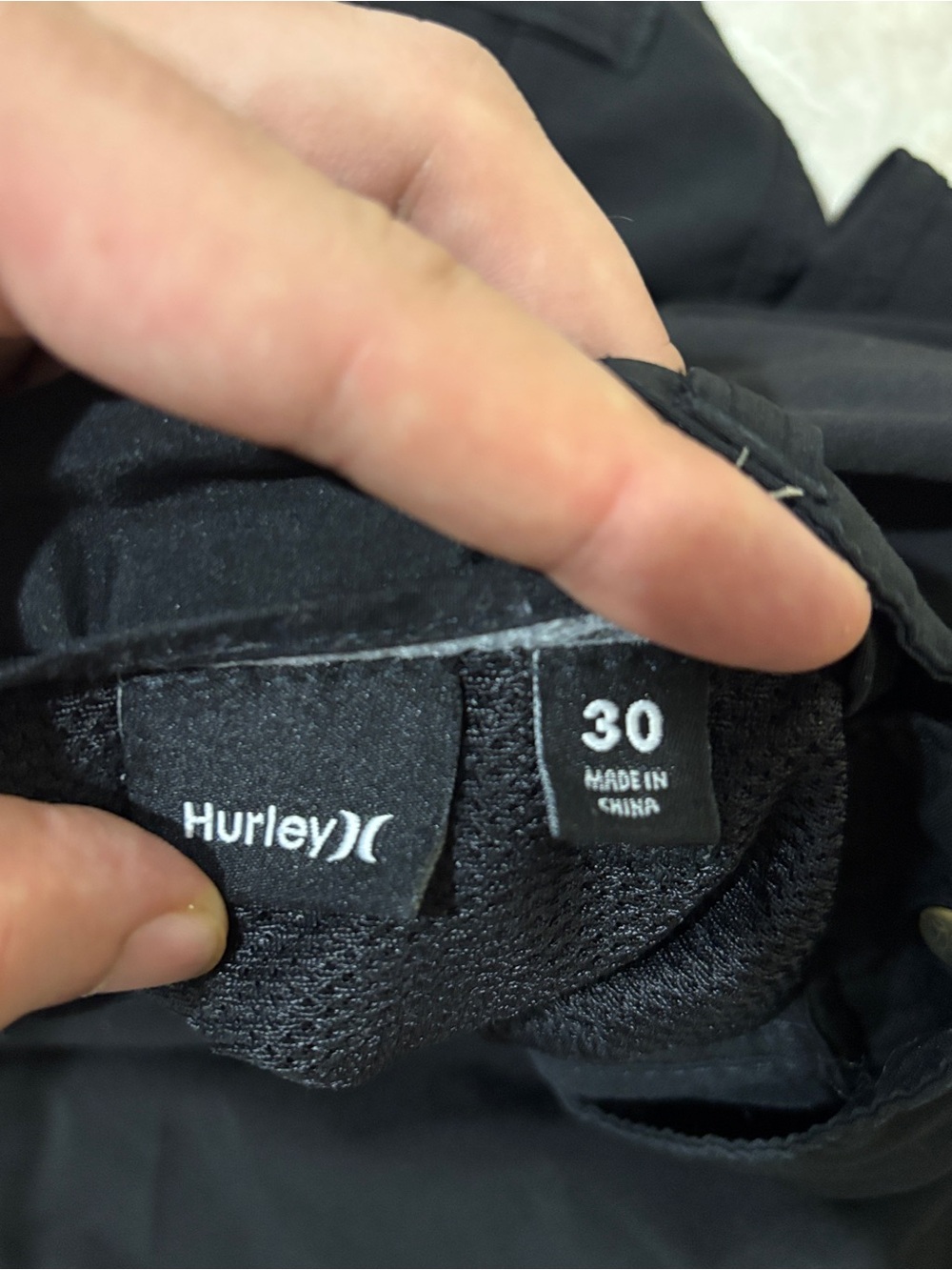 Hurley Black Men's Shorts - Picture 2 of 3